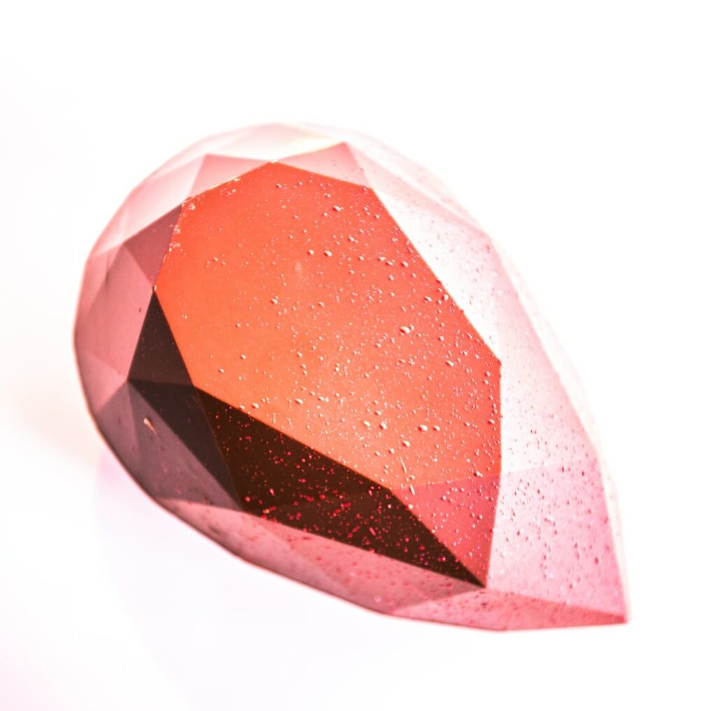 red gemstone